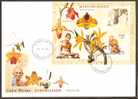 Guine-Bissau 2006 Mahatma Gandhi & Orchids M/s FDC RARE - Mahatma Gandhi