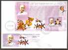 Republic Dem. Congo 2006 Mahatma Gandhi Noble Prize Winner Mother Teresa Orchids M/s FDC RARE - Mahatma Gandhi