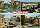 CPSM.   MONT DE MARSAN. LA MIDOUZE.LES ARENES.PLACE DU MARCHE.LA DOUZE. DATEE 1973 - Mont De Marsan