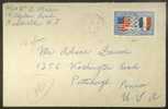 Enveloppe Affranchie à 25 F Pour Les USA - 8/7/1949 - Lettres & Documents