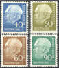 Germany 1954 Mi. 188x-90x+193x President Theodor Heuss MH* 118,50 € - Nuovi