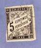 FRANCE COLONIES FRANCAISES EMISSIONS GENERALES TAXES N° 5 OBLITERE 5C NOIR - Postage Due