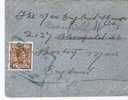 Sfp002/ - SPANIEN - FERNANDO POO - Alfons 25 Cs. Provisorischer Stempel, England, Onforwarded - Fernando Po