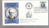 FDC Thomas G. Masaryk - Scott # 1147 - 1951-1960