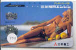 Telefonkarte Télécarte Japon EROTIQUE (759) Sexy Femme * EROTIC  Phonecard - EROTIK - EROTIEK - BATHCLOTHES - Mode