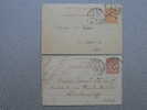 2 Cartes Lettres Au Type MOUCHON - 1902, 1903 - Tarjetas Cartas