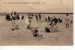 80 SAINT VALERY SUR SOMME Sur Le Sable Cpa Animée - Saint Valery Sur Somme