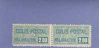 FRANCE TIMBRE COLIS POSTAUX N° 79 NEUF PAIRE HORIZONTALE - Mint/Hinged
