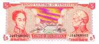 5 Bolivares  "VENEZUELA"  21 Septembre 1989    UNC   Ble 92 - Venezuela