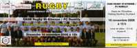 Billet Federale 2 ST ETIENNE/FC RUMILLY 2008/2009 - Rugby