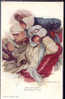 #04 SIGNED HARRISON FISHER  NO. 770 THE THIRD PARTY  OLD POSTCARD - Fisher, Harrison