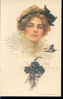 #35 SIGNED P. BOILEAU NO 371 WATER COLOR WOMAN PURITY  OLD POSTCARD - Boileau, Philip