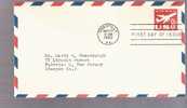 FDC Stamped Envelope - U.S.A. Jet Airliner - Scott # UC36 - 1961-1970
