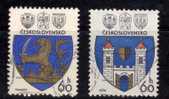 Tchécoslovaquie 1977 N°Y.T. : 2196 Et 2198 Obl. - Used Stamps