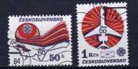 Tchécoslovaquie 1983 N°Y.T. : 2546 Et 2547 Obl. - Oblitérés
