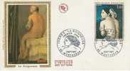 France FDC Lettre 1er Jour (No.1530 Yvert & Tellier ) Ingres "La Baigneuse" 9 Septembre 1967 Montauban - 1960-1969