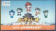 2008 Beijing Olympic Games Mascot - Five FUWA Mascots, China Prepaid Card - Ete 2008: Pékin