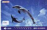 DOLPHIN DAUPHIN Dolfijn DELPHIN Tier Animal (594) Telecarte Japan - Dolphins