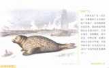 Endangered Specie Sea Lion Bird    Prepaid Card , Postal Stationery - Other & Unclassified