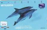 DOLPHIN DAUPHIN Dolfijn DELPHIN Tier Animal (608)  Telefonkarte Telecarte Japan * - Delfines