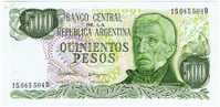 500 Pesos     "ARGENTINE"     UNC      Ble 4 - Argentina