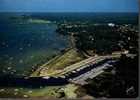 CPSM. ANDERNOS LES BAINS. VUE DU CIEL. 1ER PLAN. LE PORT DE PLAISANCE DU BETEY.AU FOND. JETEE ET PORT DES PECHEURS.... - Andernos-les-Bains