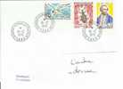 4189  POSTE 49; 55; 63; TERRE ADELIE - INSECTE - OISEAUX - JAMES COOK - Storia Postale