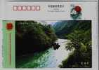 River Cross Through Cable,river,China 2003 Rujiang Great Canyon Landscape Advertising Pre-stamped Card - Autres (Terre)