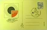 1989 YUGOSLAVIA POSTAL CARD FOR SHOOTING EUROPEAN CHAMPIONSHIP IN ZAGREB - Shooting (Weapons)