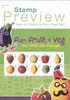 STAMP PREVIEW FUN FRUIT VEG THE FIRST DIY STAMPS - Other & Unclassified