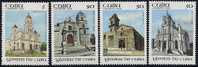 1992 CUBA HERITAGE Churches 4v MNH - Unused Stamps