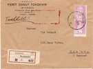 BELLE LETTRE 1949 . RECOMMANDE FERIT DAVUT TOKDEMIR   ISTAMBOUL - GENEVE  SUPERBE..... - Covers & Documents