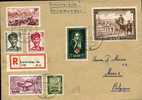 E-Brief 414    2-7-1951   Tag Bfmk    Rote Kreuz     Michel  135   Euros - Lettres & Documents