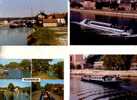 4 Carte De Péniche - 4 Barge & River Boat Postcards - Houseboats