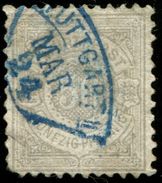 Pays :  20,61 (Allemagne: Wurtenberg (Royaume : Charles Ier (1864-1888)  Yvert Et Tellier N° :  49 (o) - Used