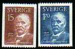 SUEDE         Neuf **      Y. Et T. N° 444 Et 445         Cote: 5.25 Euros - Unused Stamps