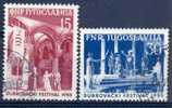 YU 1955-761-2 DUBROVNIK GAMES, YUGOSLAVIA, 2v, Used - Used Stamps