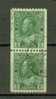 CANADA N° 109 B Obl. Centrage Paire Dent. 12 Honrizontalement. - Gebraucht