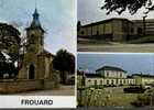 CPSM. FROUARD. EGLISE ST JEAN BAPTISTE. CHAPELLE N.D. DE LA PAIX. LA GARE. - Frouard