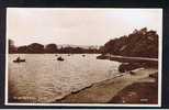 Real Photo Postcard Roath Park Lake Cardiff Glamorgan Wales - Ref 257 - Glamorgan