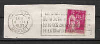 YT 289 Sur Fragment - Superbe CAD 1937 - Pub "La Chalcographie Du Musée Du Louvre édite Les Chefs... Française " - 1932-39 Peace