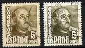 ESPAGNE 1948-54 "FRANCO" (TEINTE NORMALE:MARRON+ 1 GRIS NOIR) - Gebraucht