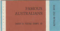 Australia-1968 Famous Australians  Edition G68/3   Booklet - Libretti