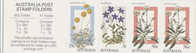 Australia-1986 $ 1.00 Alpine Wildflowers  Booklet - Cuadernillos