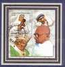 Mozambique 2002 Mahatma Gandhi, Noble Prize Winner Mother Teresa, Pope John Paul II On Ghandi / Gandi M/s CTO Used - Mahatma Gandhi