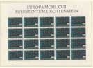 LIECHTENSTEIN MNH** EUROPA 1972 SHEETS FEUILLETS - 1972