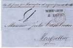 Fdi033/ ITALIEN -  Schiffspost, Sizilien-Linie 1858 Nach Monpellier Ex Messina - Sicilia