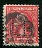 ● U.S.A. - ( U.S.P.)  - 1917 / 19  -  N.   337 ?  Usato -  PERFIN  -  Lotto  563 - Used Stamps