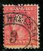 ● U.S.A. - ( U.S.P.)  - 1917 / 19  -  N.   337 ?  Usato -  PERFIN  -  Lotto  568 - Used Stamps