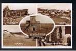 Real Photo Multiview Postcard The Village Beach & Cathedral Isle Of Iona Argyll Scotland - Ref 258 - Argyllshire